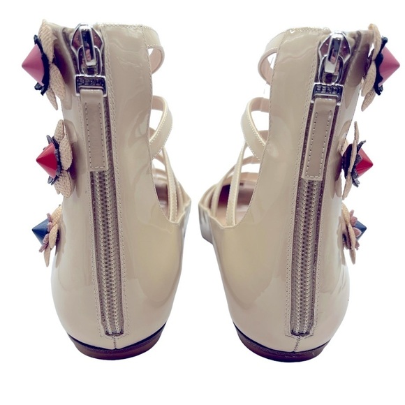 FENDI Flowerpower Patent Leather Ballet Flats Size 39EU 9US - Picture 9 of 16
